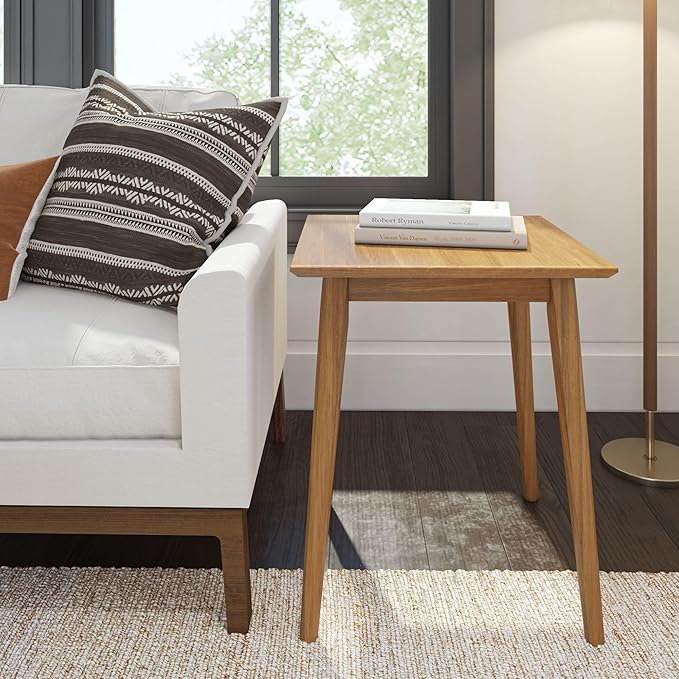 Plank+Beam Mid Century Modern Square Side Table, Couch Side Table, Small End - Image 3