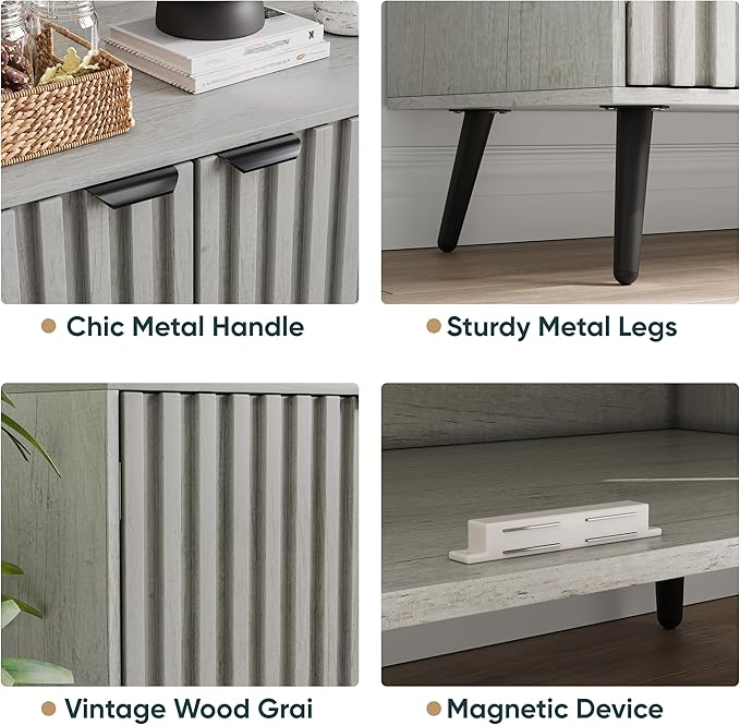 Semiocthome Gray Buffet Cabinet - Image 5