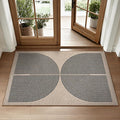 Lahome Rainbow Easy Jute Rug, 2x3 Farmhouse Kitchen Rugs Non Slip Washable by Lahome
