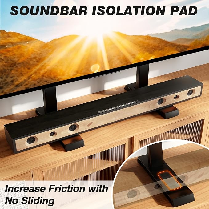 5Rcom Universal TV Stand, Large TV Legs - Image 6