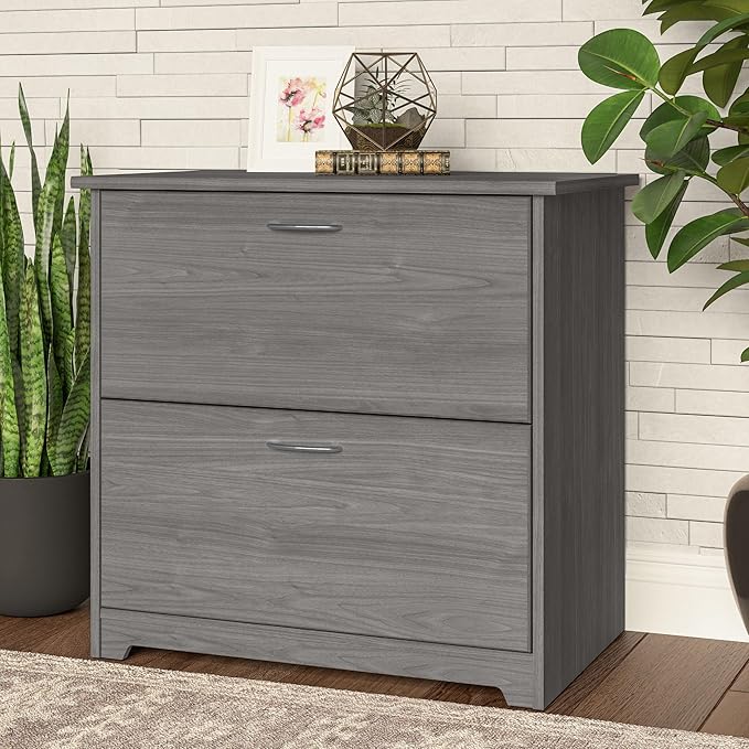 Bush Furniture Cabot 2 Drawer Lateral File Cabinet in Modern Gray, Home Office - Image 2