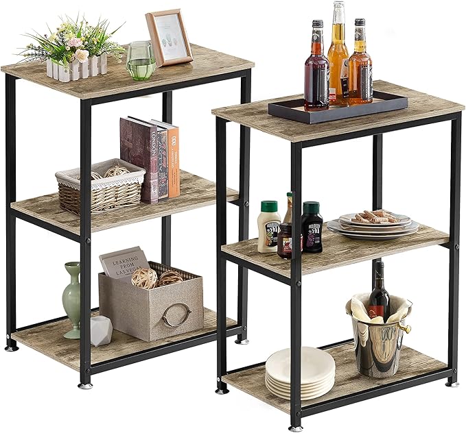 VECELO Tall End Side Table by VECELO