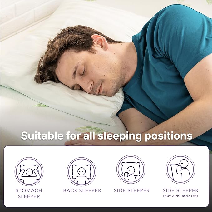 NapQueen Twin Size, 8 Inch Anula Green Tea Infused Memory Foam Mattress - Image 5