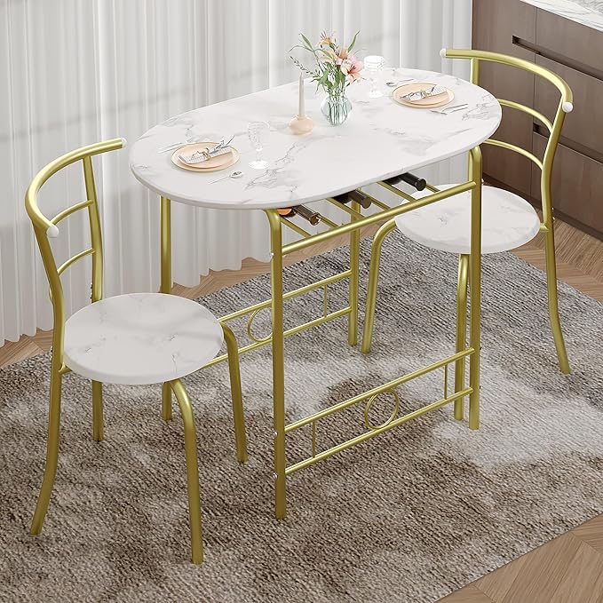 VECELO 3-Piece Dining Table Set - Image 2