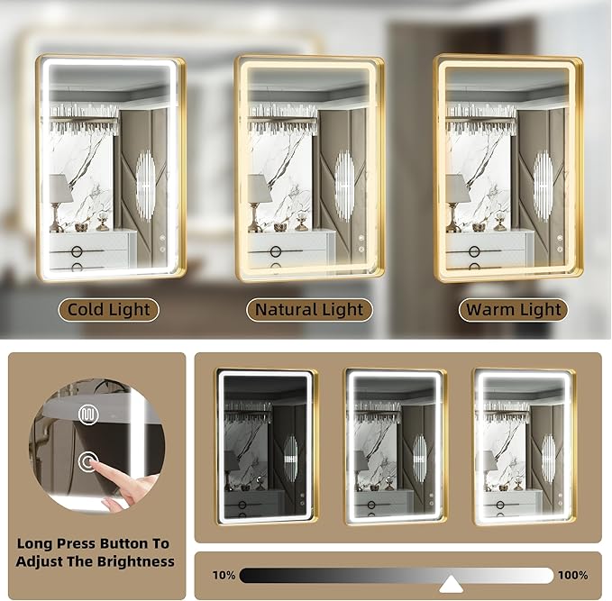 Hasipu LED Bathroom Mirror - Image 4