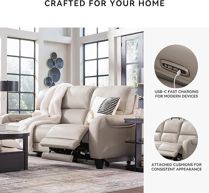 Signature Design by Ashley Mercomatic Casual Leather Match Wall Hugger Power - Image 5