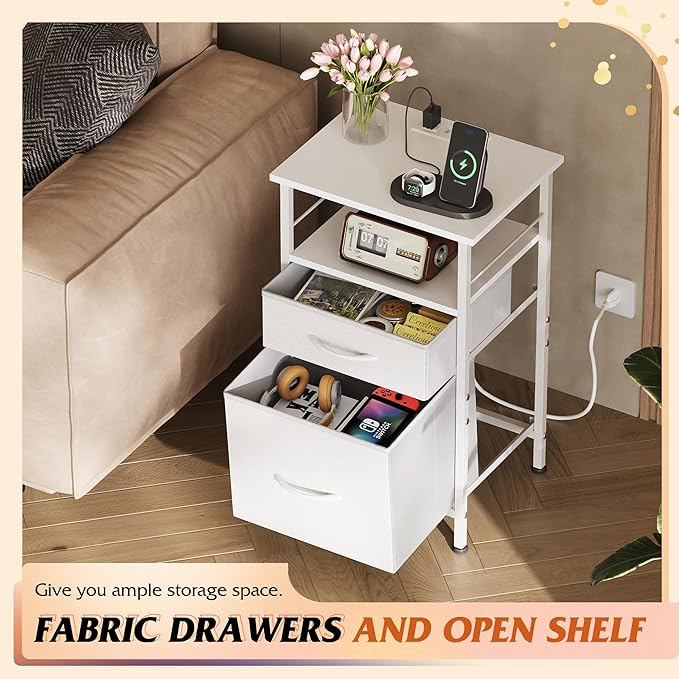 WLIVE Night Stand Set 2, Nightstands - Image 5