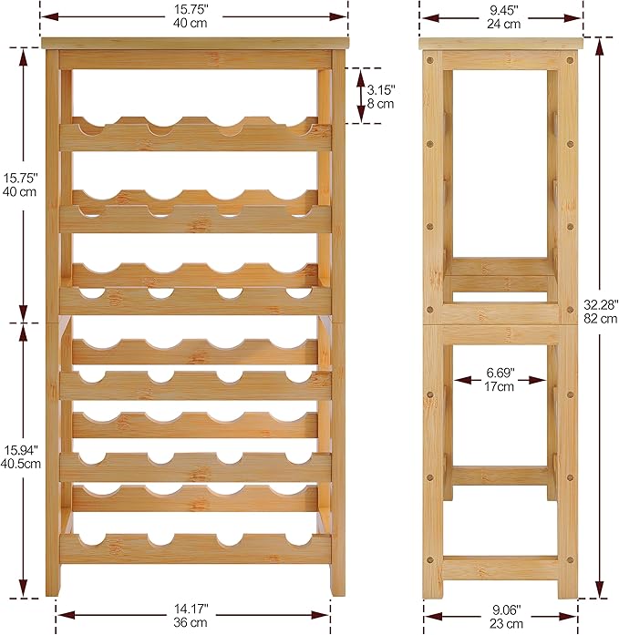 24 Bottles Floor Wine Rack - Image 5