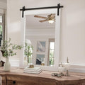 Farmhouse Bathroom Mirror, Barn Door Style Decor Living Room Entryway Bedroom by PAIHOME