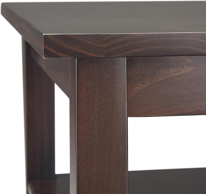 SIMPLIHOME Warm Shaker SOLID WOOD 14 inch Wide Rectangle Transitional Narrow - Image 9