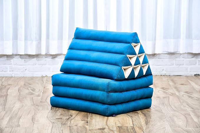 Leewadee 3-Fold Mat with Triangle Cushion – Comfortable TV Pillow, Foldable - Image 6