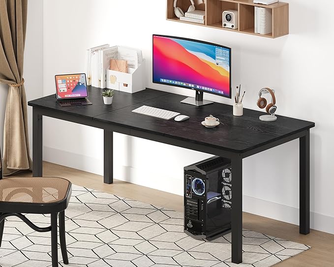 GarveeHome 70.8in Industrial Dining Table - Image 7