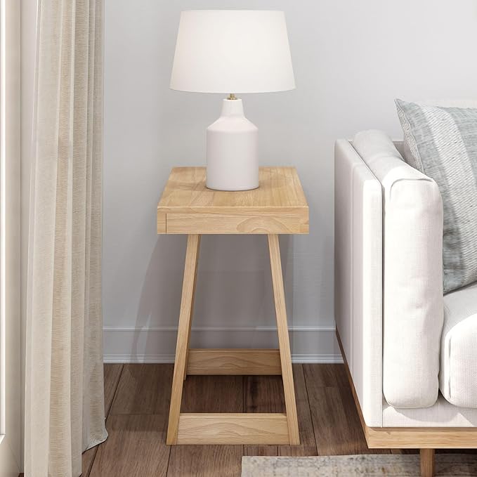 Plank+Beam Classic Rectangular Side Table, Slim Side Table - Image 2