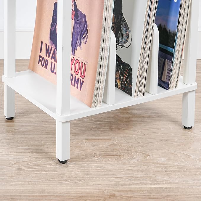 HOOBRO Record Player Stand, 2-Tier End Table, Vinyl Record Turntable Stand - Image 8