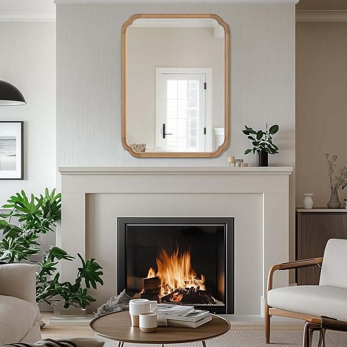 WallBeyond 30" x 40" Rounded Corner Arch Wall Mirror - Image 4