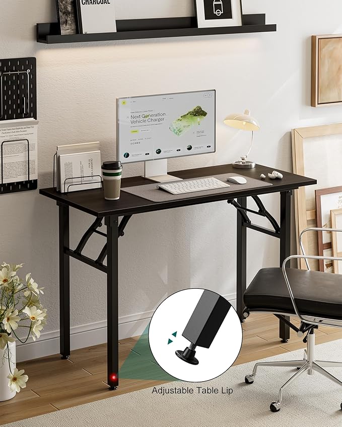 Frylr Small Folding Computer Desk – Portable 43.3 Inch Foldable Laptop Table - Image 6