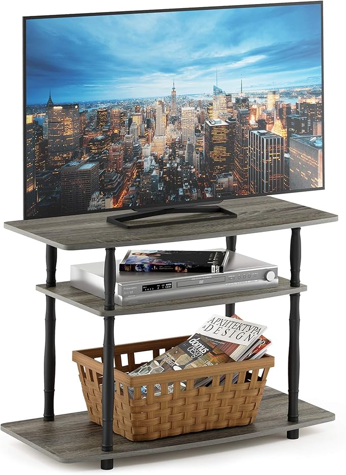 Furinno Turn-N-Tube No Tools 3-Tier Entertainment Center TV Stand by Furinno-FitsYourSpaceFitsYourBudget