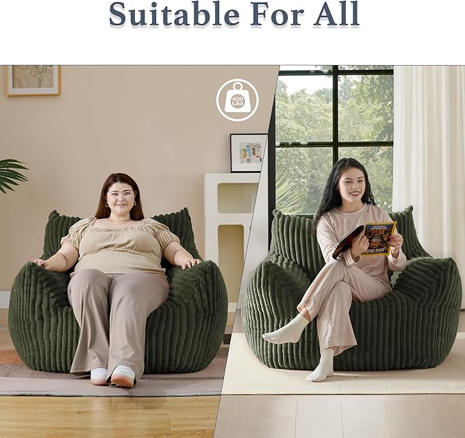 Giant Plush Bean Bag Chair for Adults - Image 6
