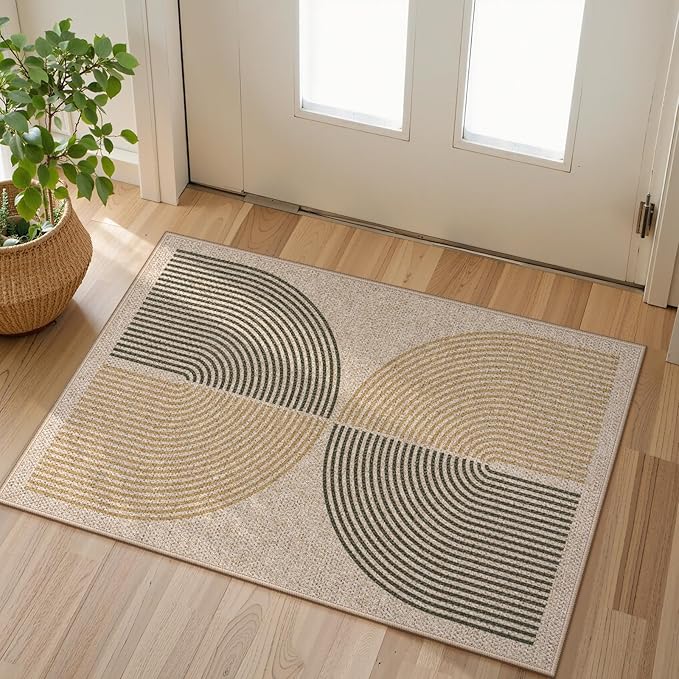 Lahome Rainbow 20"x32" Door Mat Indoor Entrance, Small Indoor Outdoor Door Easy by Lahome