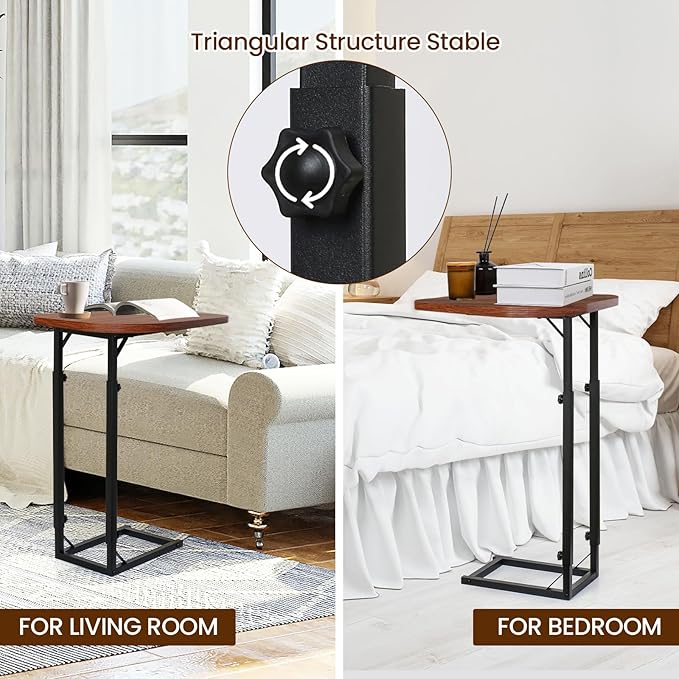 Premium Adjustable C-Shaped End Table - Image 4