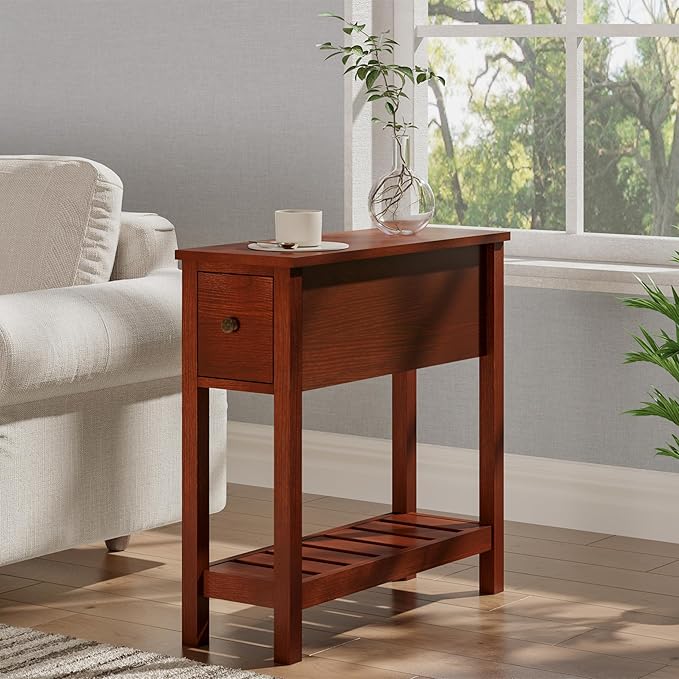 ChooChoo Narrow End Table, Small Side Table - Image 2