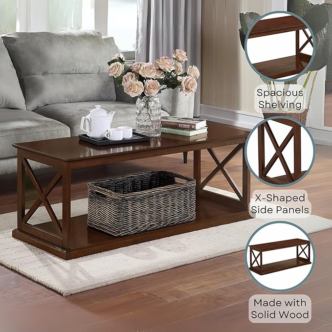 Convenience Concepts Coventry Coffee Table 47" - Image 4