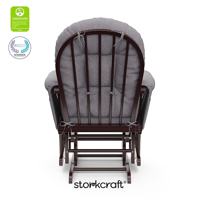 Storkcraft Premium Hoop Glider & Ottoman — GREENGUARD Gold Certified Nursery - Image 7
