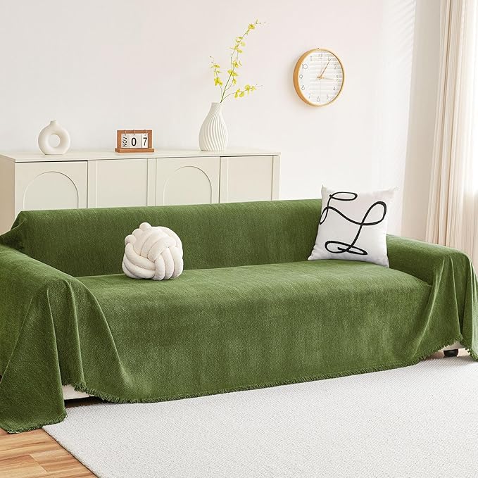 hyha Couch Cover for Dogs, Boho Sofa Covers for 3 Cushion Couch Washable by hyha