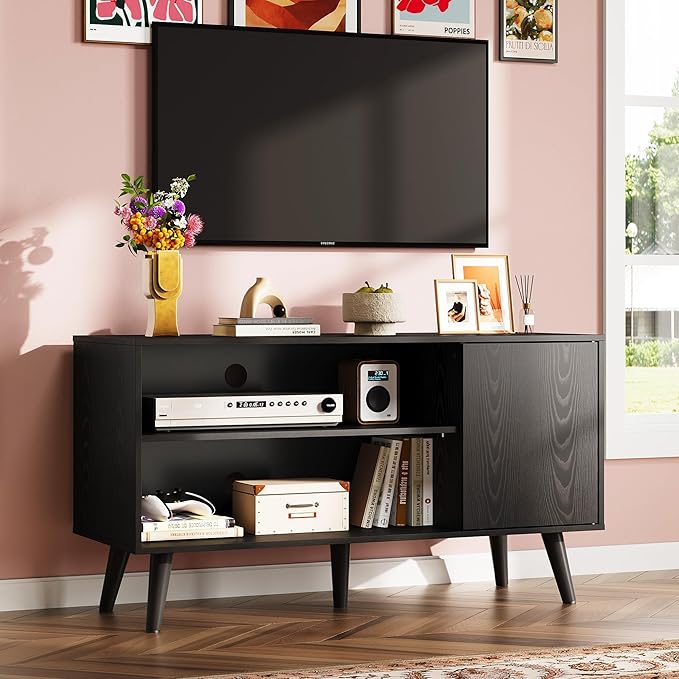 WLIVE TV Stand for 43 Inch TV, Small Entertainment Center - Image 2