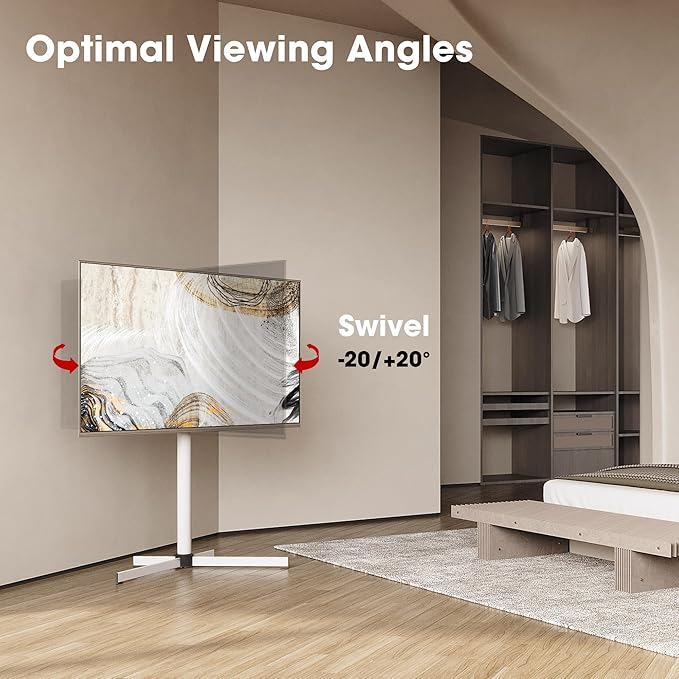 Modern Minimalist Swivel Floor TV Stand - Image 4