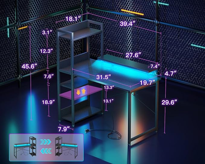 ODK Reversible Gaming Desk - Image 3