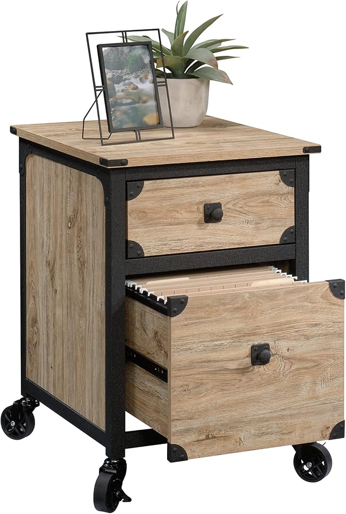 Sauder Steel River Pedestal File Cabinet, Metal Accent File Cabinet, Casters - Image 15