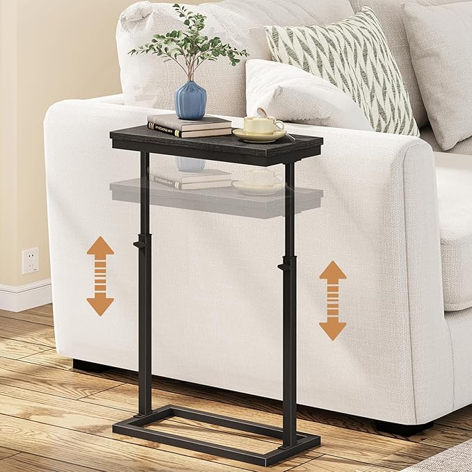 TUTOTAK End Table, Side Table, Tall Couch Table, Sofa Table, Living Room by WelcometotheTUTOTAKHome