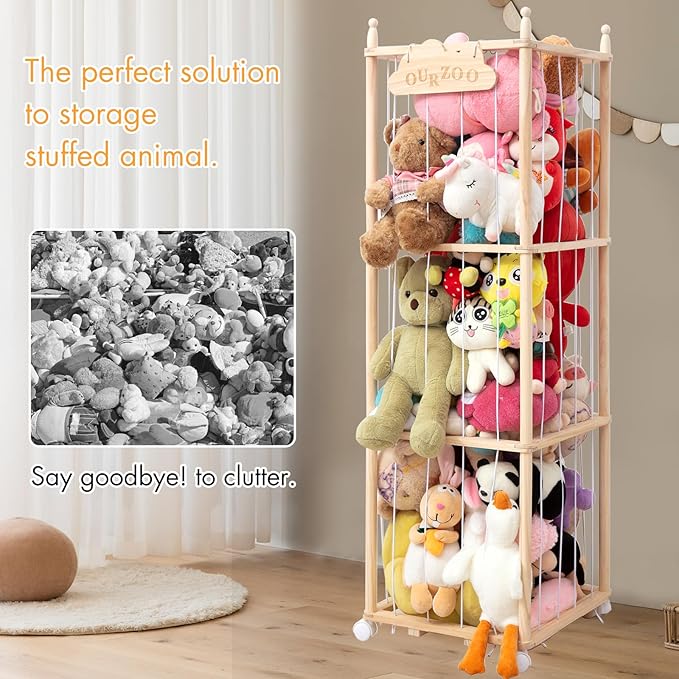 Stuffed Animal Storage Organizer, Zoo Toy Storage Holder - Image 6