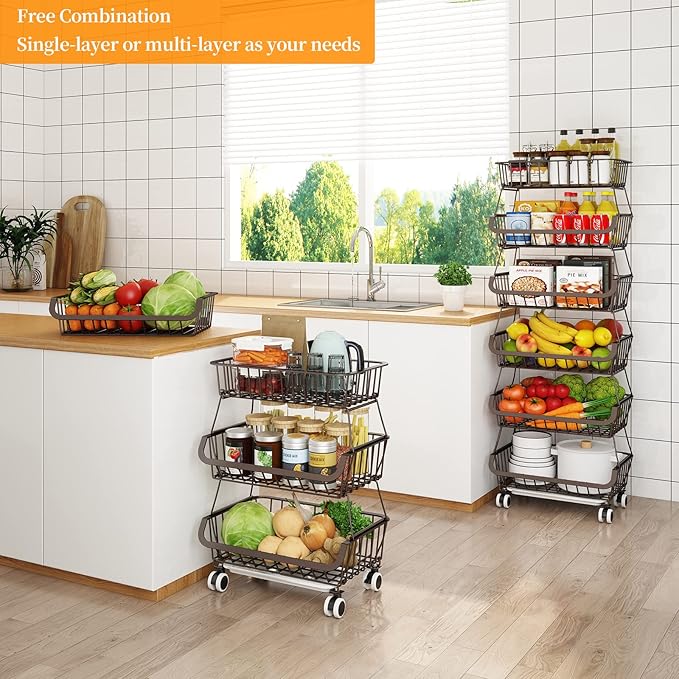Fruit Vegetable Storage Basket for Kitchen - Image 2