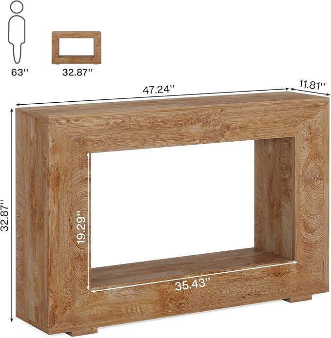 Tribesigns Farmhouse Console Table, 47 Inches Entryway Console Table - Image 2