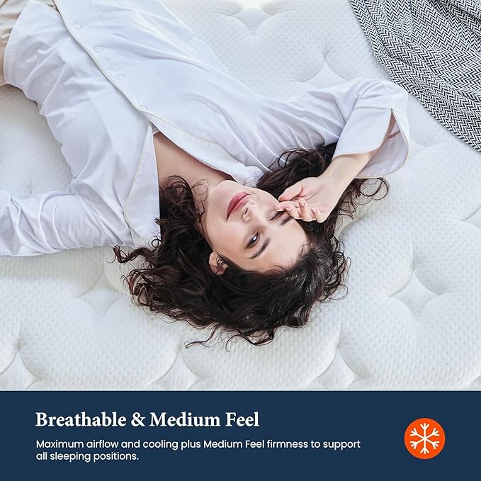 Coolvie Twin XL Mattress 14 Inch, Hybrid XL Twin Mattress in a Box, 4 Layer - Image 4