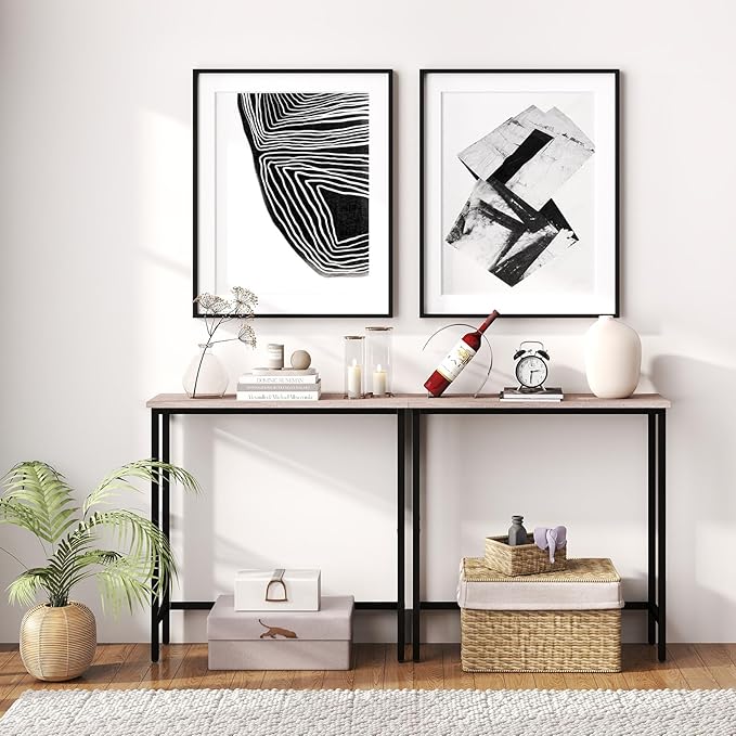 HollyHOME Narrow Console Table, 29.5" Slim Entryway Table, Sofa Stand, Hallway - Image 6