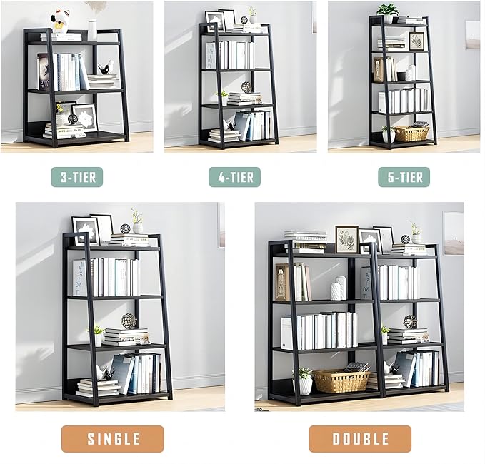 IOTXY 4 Tier Open Bookshelf - Image 7