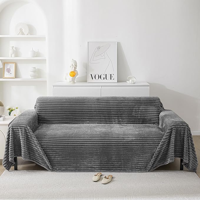 HAOMAIJIA Faux Fur Sofa Covers Couch Covers - Image 7