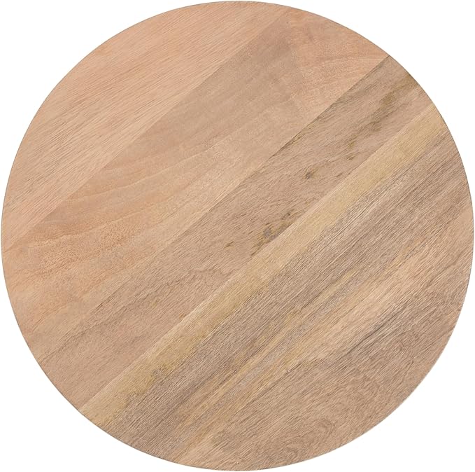 Kate and Laurel Kershaw Modern Round Side Table, Natural Wood, Transitional - Image 7