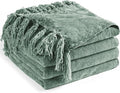 Chenille Throw Blanket for Couch 60"X 80" Twin, Soft Cozy Throws by LONGCREATE