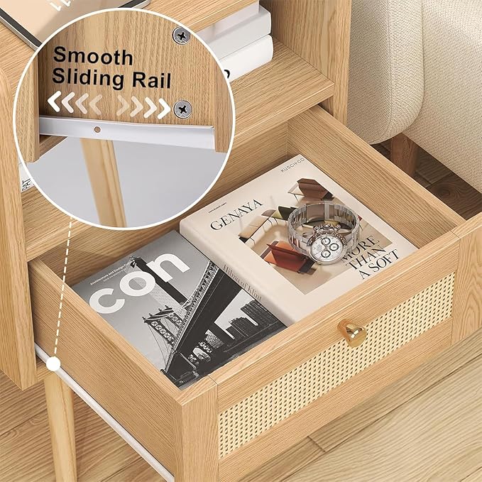 Night stand Set of 2, Bedside Tables - Image 5