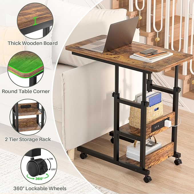 Height Adjustable End Table - Image 6