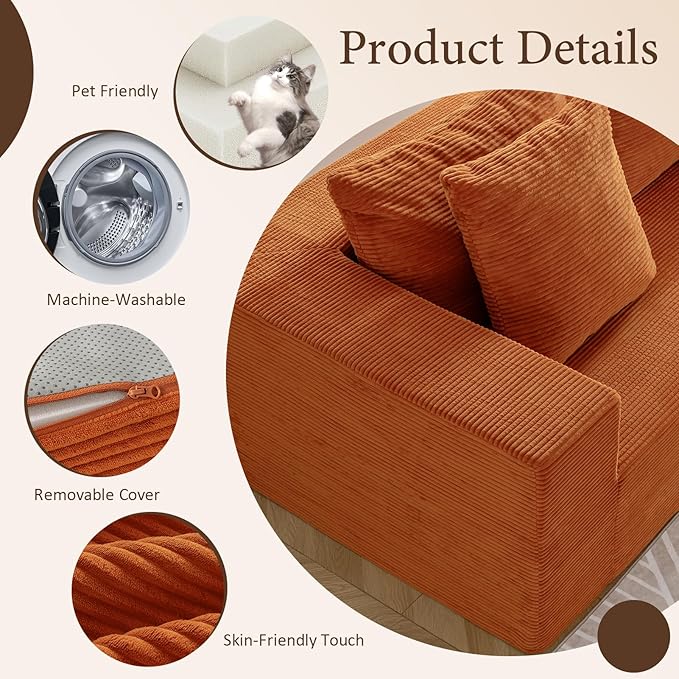 INGEROOM 108" Cloud Sectional Couch - Image 4