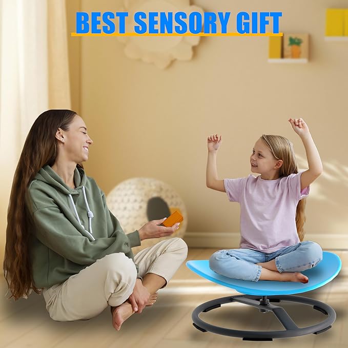 Spinning Chair for Autistic Kids, Sensory Swivel Spin Chair for Children - Image 8