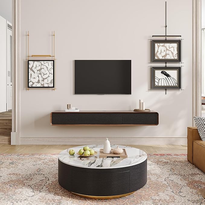 Fully-Assembled Minimalist Floating TV Stand, Modern Wall-Mounted Entertainment - Image 3