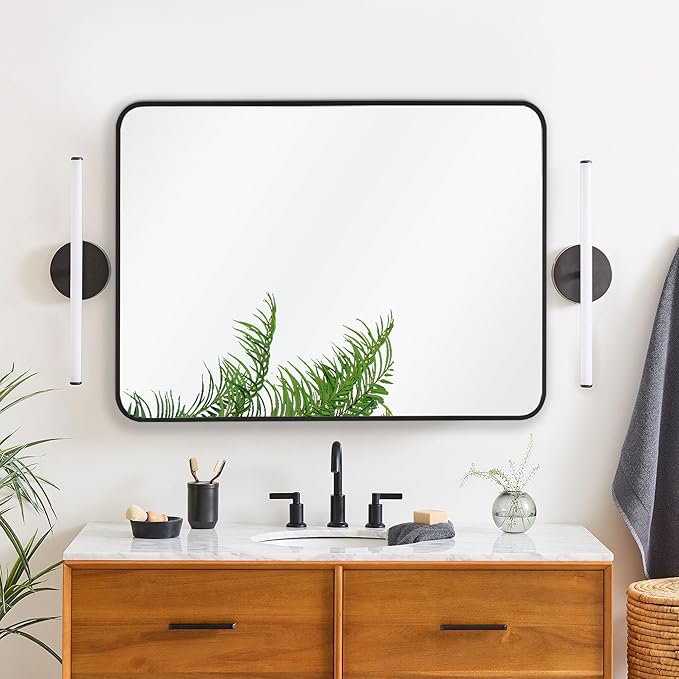 30x36 Inch Rectangle Bathroom Mirror - Image 2