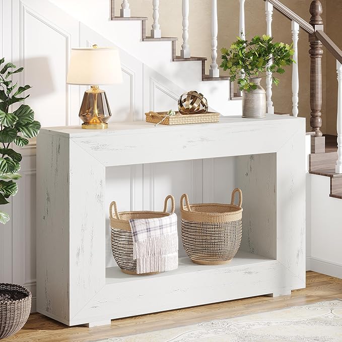Tribesigns Farmhouse Console Table, 47 Inches Entryway Console Table - Image 5
