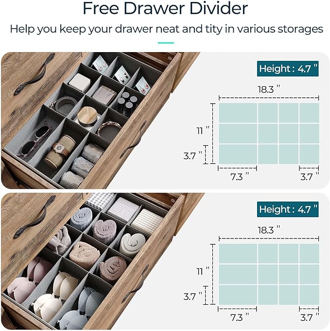 LINSY HOME 8-Drawer Dresser - Image 2